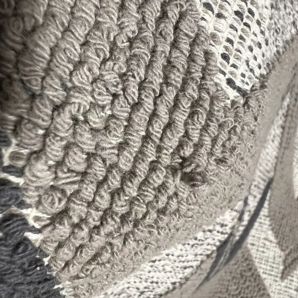 West Elm Broken Arrow Lumbar Pillow Cover 14”x36” Platinum Gray New